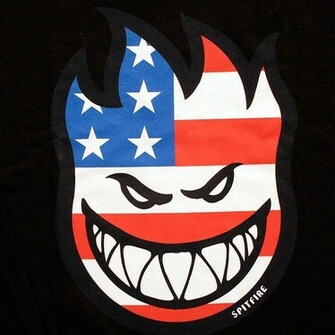 Spitfire Skate Logo Flaghead T Shirt
