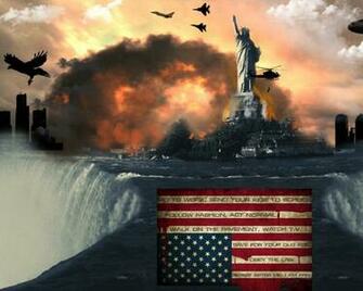Illuminati New World Order American Flag Wallpaper