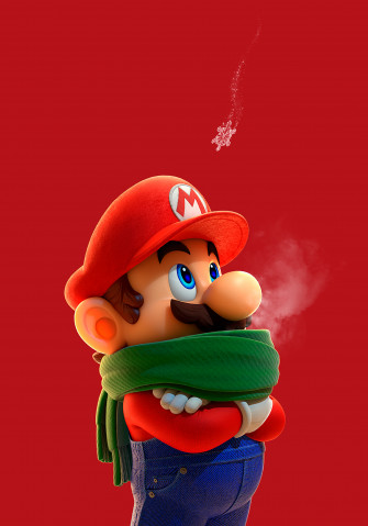 Mario Scarf Wallpaper Cat With Monocle