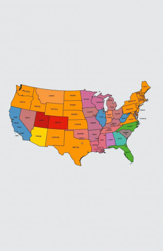 Usa Map HD Wallpaper
