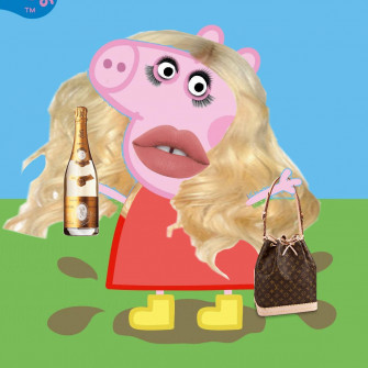 Peppa Pig Bad To The Bone Wallpaper