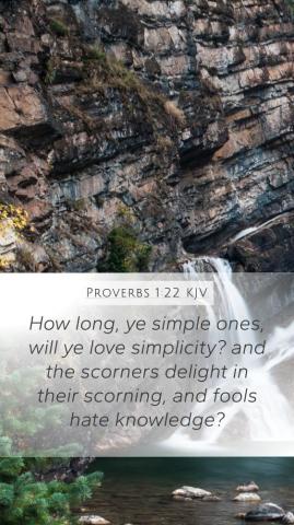 Proverbs Kjv Mobile Phone Wallpaper How Long Ye Simple