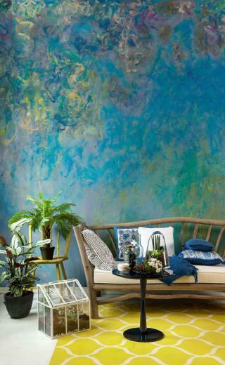 Wisteria By Monet Wall Mural Home Tfm Murals
