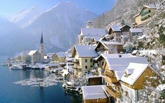 Winter Village Wallpaper