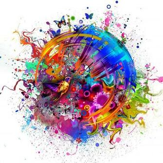 Abstract Colors Flashy Bird 4k Desktop Wallpaper