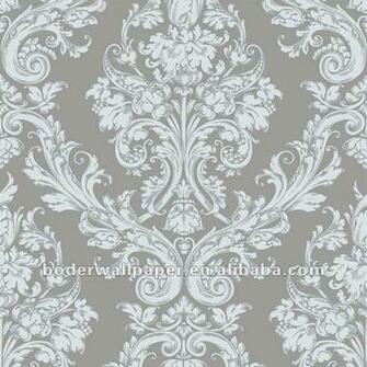 European Classic Style Silver Foil Wallpaper