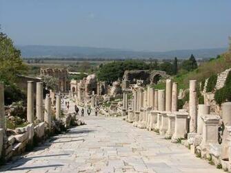 Marble Street Ephesus Turkey European Cities Wallpaper