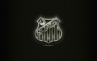 Wallpaper Santos Fc Glass Logo Black Rhombic
