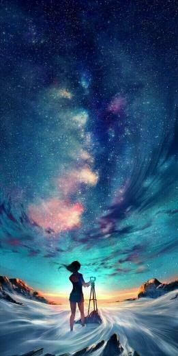Animewallpaper Wallpaper Sky Star Night Ezmkurd