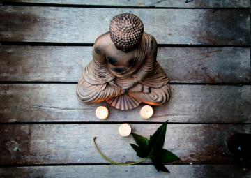 Zen Mood Bokeh Garden Buddhism Religion Wallpaper