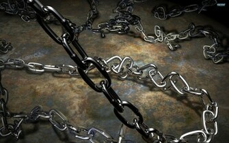 3d Metal Chains Windows Wallpaper X