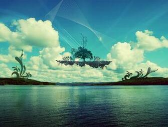 Floating Island Desktop Pc And Mac Wallpaper