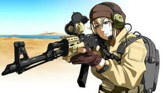 With Guns Anime Girls Original Characters Wallpaper Background