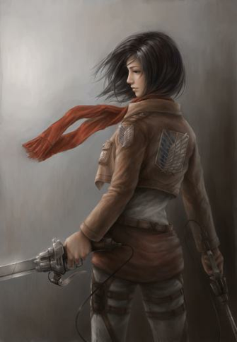 Mikasa Ackerman Attack On Titan By Jxbp