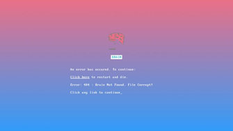 Brain Error Not Found HD Wallpaper