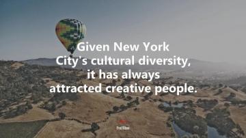 Given New York City S Cultural Diversity It Has Always
