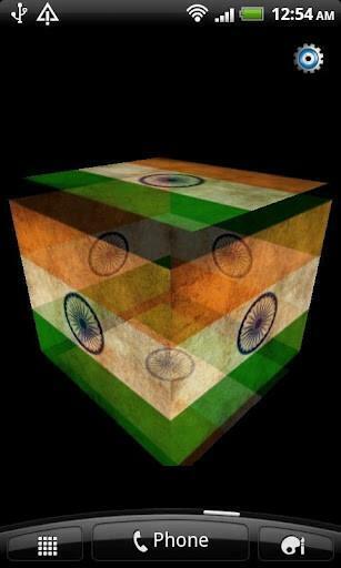 Bigger India Flag 3d Live Wallpaper For Android Screenshot
