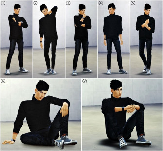Male Model Poses Sims Wallpaper
