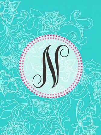 Letter N Wallpaper Pink iPad