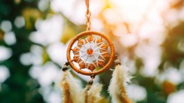 Wallpaper Dreamcatcher Amulet Weave Blur