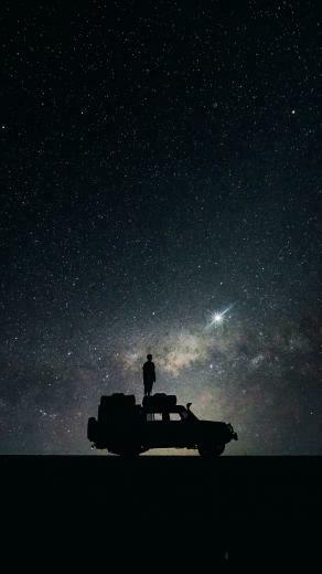 Wallpaper Stars Sky Space Car Samsung Galaxy