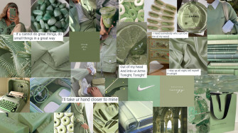 Sage Green Aesthetic Laptop Wallpaper Desktop