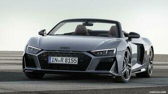 Audi R8 Spyder Color Kemora Gray Metallic Front HD
