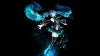 Vocaloid Aqua Hair Hatsune Miku Long Tagme Wallpaper