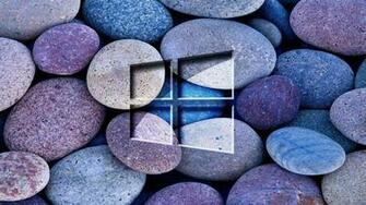 Transparent Windows On The Blue And Purple Stones Image
