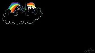 Black Rainbowdash Wallpaper Login Screen By Jones4101