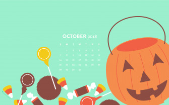 October Halloween Candy Calendar Wallpaper Sarah Hearts