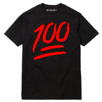 About Keep It A Hunnid Hundred T Shirt Emoji Apple Hip Hop Slang