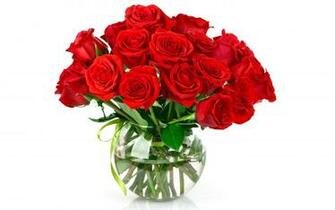 Wallpaper Vase Of Roses