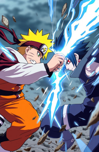 Naruto Vs Sasuke HD Wallpaper
