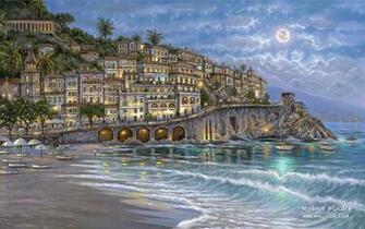Robert Finale Impressionistic Oil Painting Wallpaper