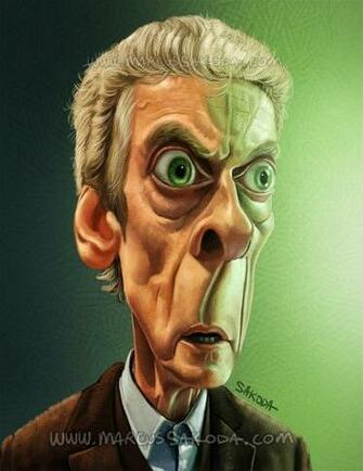 Peter Capaldi Doctor Who Caricature By Jubhubmubfub