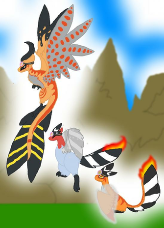 Sky Evolved Into Charizard Talonflame By Noodlekarp On