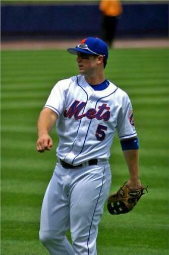 David Wright Warms Up For The Mets Baseball Game