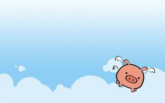 The Cute Pig Illustrator Wallpaper Comics Desktop Background Cartoon