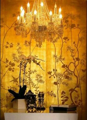 Chinese New Year Hand Painted Asian Inspired Designer Wallpaper