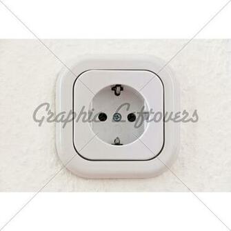 European Power Outlet On Ingrain Wallpaper Fil