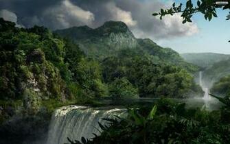 Jungle Waterfalls Wallpaper