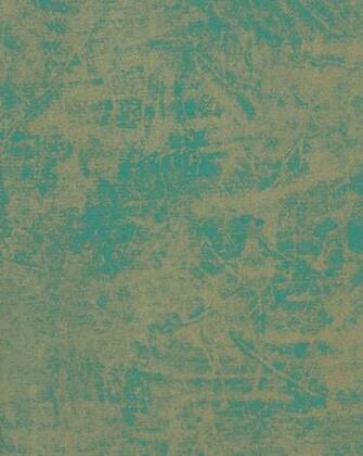 Wallpaper Plain Pattern Turquoise Silver Marburg La