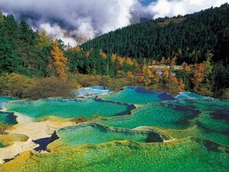 Nature Hot Springs Wallpaper