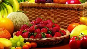 Tomatoe Fruits Strawberries Nature Bananas Mother