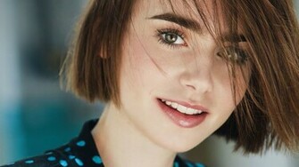 Lily Collins Beautiful HD Wallpaper