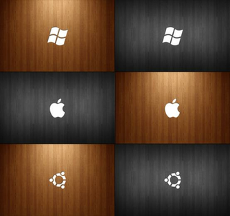 Os Logo On Wood Wallpaper Pack By Idarzoid Customization