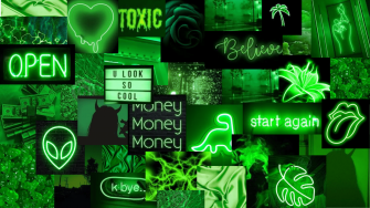 Neon Green Aesthetic Wallpaper By Carstus1