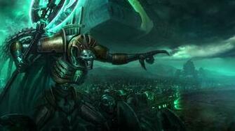 Warhammer 40k Necrons Army Warrior Sci Fi Armor Robots Weapons