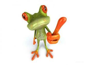 3d Funny Frog Animals Wallpaper HD